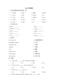 2020-2021学年Lesson 1单元测试课时作业