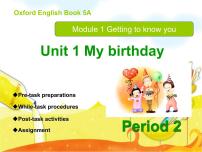 小学英语牛津上海版五年级上册Module 1 Getting to know youunit 1 My birthday课文课件ppt