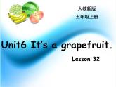 五年级上册英语课件－Unit6 It's a grapefruit(Lesson32) ｜人教精通版   (共16张PPT)