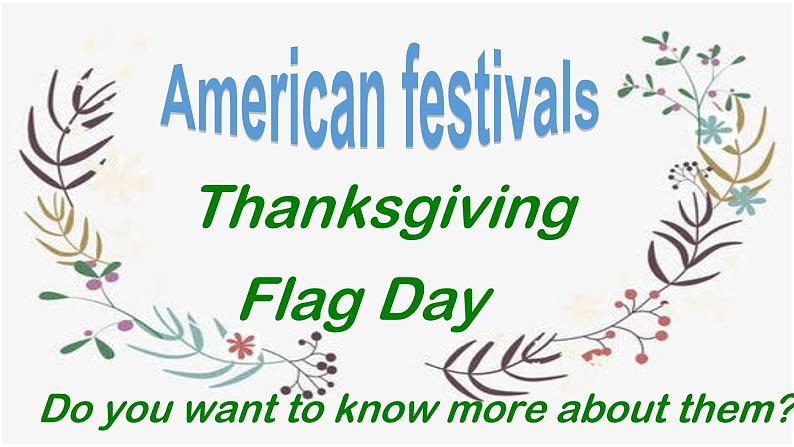 外研版英语六年级上册M4 U 1 Thanksgiving is my favourite festival!的ppt08