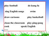 五年级上册英语课件-Unit 4 What can you do复习 人教（PEP）