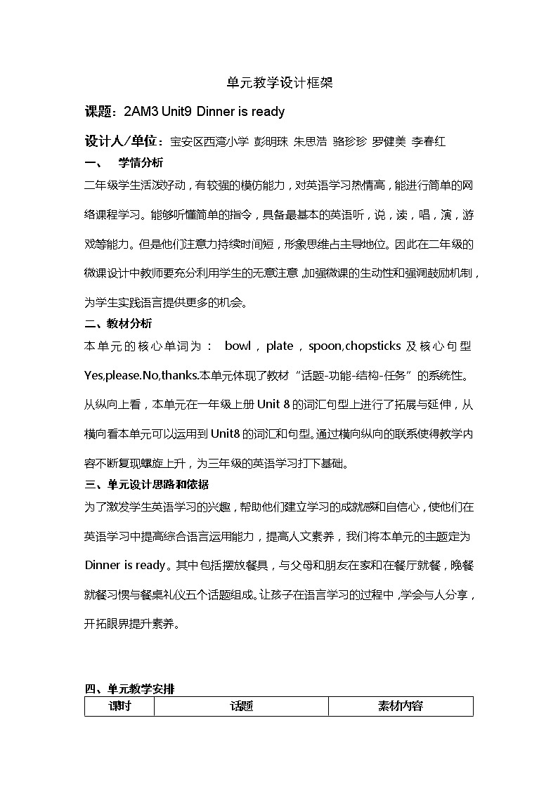 小学英语 二年级上册 第三模块第九单元第一课时 小学英语二年级上册第三模块第九单元第一课时 试卷01