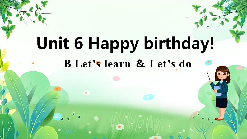 人教版PEP小学英语三年级上册Unit6 Happy birthday    课件第1页