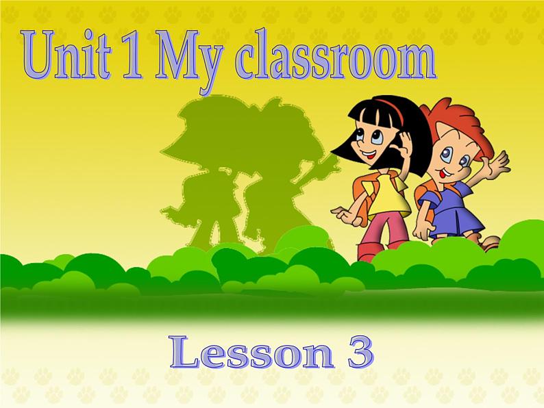 人教版PEP小学英语四年级上册Unit1 My classroom   课件01