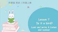 小学英语科普版三年级上册Lesson 7 Is it a bird?图文ppt课件