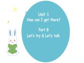 人教版PEP六年级上册 Unit 1  How can I get there Part B 第二课时 PPT课件+音视频