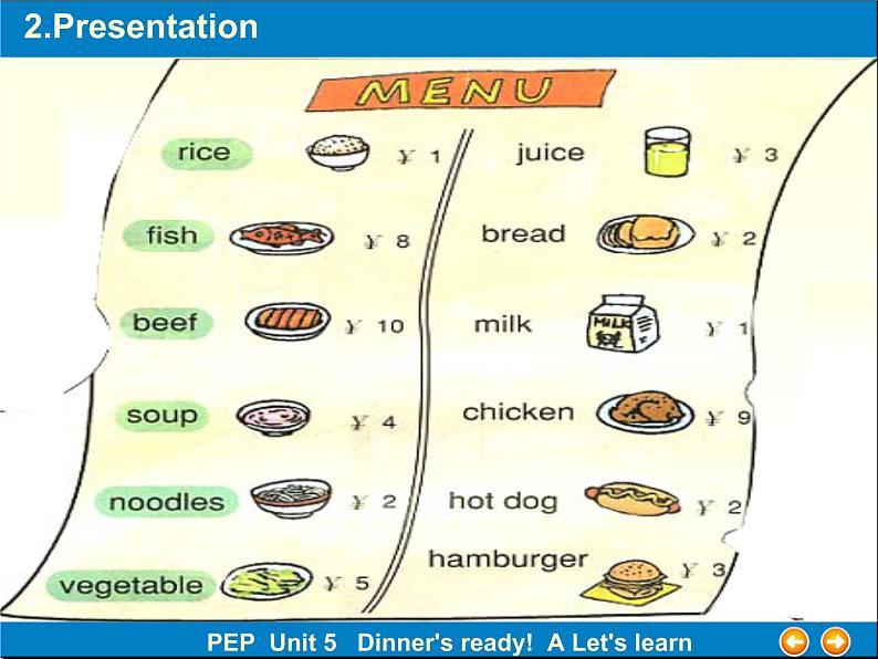 人教版PEP小学英语四年级上册Unit5 Dinner’s ready  课件04