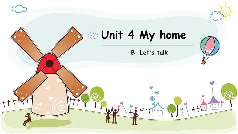 人教版PEP小学英语四年级上册Unit 4 My home   课件01