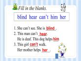 Module 7 Unit 1 He can’t see.（課件） 外研版（三起）英語五年級上冊
