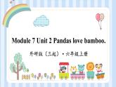 Module 7 Unit 2 Pandas love bamboo.（課件） 外研版（三起）英語六年級(jí)上冊(cè)