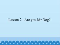 小学英语科普版三年级上册Lesson 2 Are you Mr Dog?说课ppt课件
