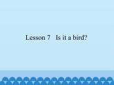Lesson 7   Is it a bird？（课件）科普版英语三年级上册