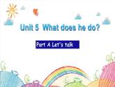 人教PEP版小学英语六年级上册Unit 5  Part A Let's talk（课件+素材）