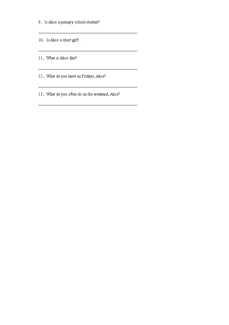 人教版英语五年级上册Unit2 My week PartA 第三课时 课件+教案+练习+素材02