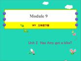 2022三年級英語下冊Module9Unit2HasAmygotabike作業(yè)課件外研版三起