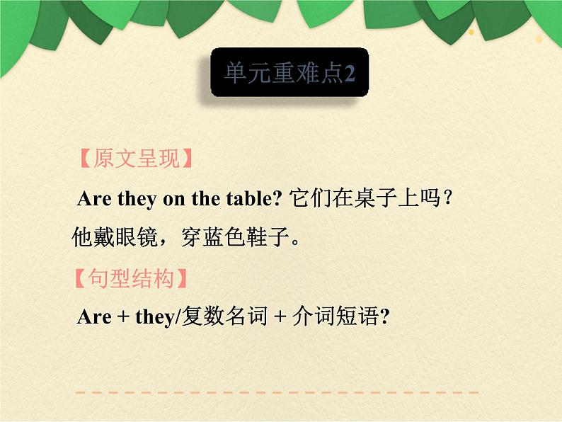 人教版三年级起点小学英语四年级上册（PEP义务教育版）期末综合复习——单元知识（四）  课件第6页