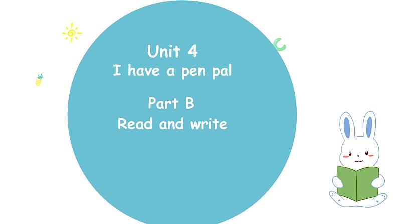 人教版PEP 六年级上册 Unit4 I have a pen pal  Part B 第三课时 PPT课件+音视频01