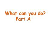 人教版三年级起点小学英语五年级上册（PEP义务教育版）Unit 4 What can you do     课件