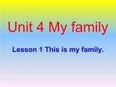 北师大版（三起）英语三上 U4 L1 This is my family  课件