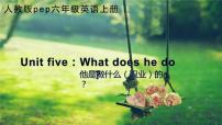 小学英语人教版 (PEP)六年级上册Unit 5 What does he do? Part A多媒体教学ppt课件