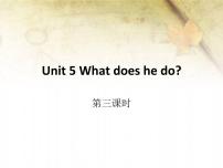 英语六年级上册Unit 5 What does he do? Part B示范课ppt课件