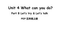 小学人教版 (PEP)Unit 4 What can you do? Part B教课ppt课件