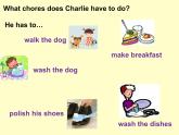 北师大版（一年级起点)六年级英语上册 Unit 2 Charlie's chores      课件