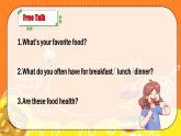 閩教版六年級(jí)上冊(cè)Unit3 Food and Health PartBC課件