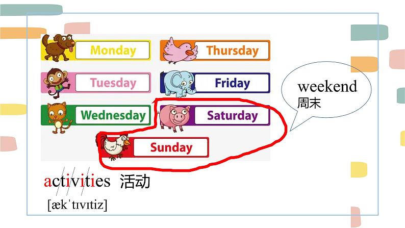 闽教版五年级上册Unit4 Weekend Activities PartA课件第2页