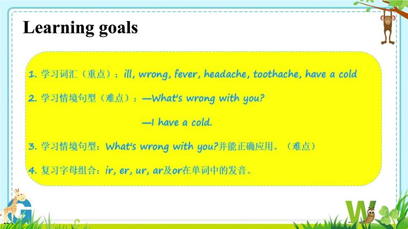 (闽教)六年度英语下册 Unit 3 Seeing a doctor Part  A 精品教学PPT课件+教案03