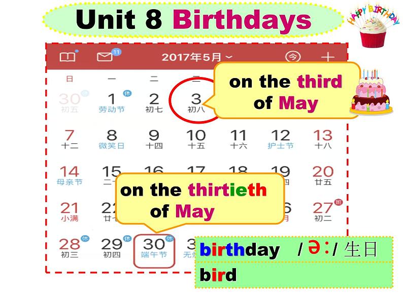 牛津译林版五年级下册unit8 BirthdaysPPT课件第4页