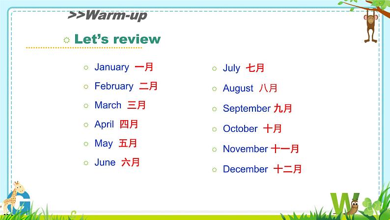 闽教版英语5年级上册 Unit5 Months of the Year PPT课件+教案+单元试卷02