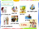 人教新起點(diǎn)四年級英語上Unit 2 -3On the weekend 第三課時(shí) 課件