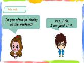人教新起點四年級英語上Unit2-5On the weekend 第五課時  課件