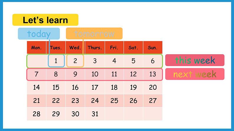 Unit3 partA Let 's learn & Make a plan（课件）人教PEP版英语六年级上册第3页