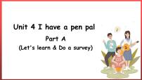 小学英语人教版 (PEP)六年级上册Unit 4 I have a pen pal Part A背景图课件ppt