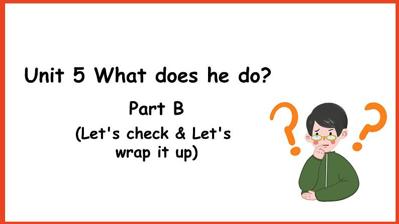 Unit5 partB Let's check & Let's wrap it up（课件）人教PEP版英语六年级上册01