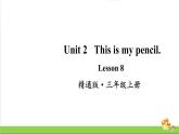人教精通版三年级英语（上学期）Lesson8课件