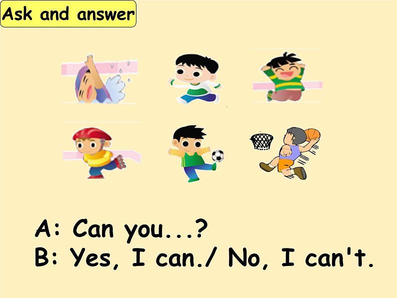 Unit4 I can play basketball Fun time & Cartoon time（课件）译林版（三起）英语四年级上册第6页