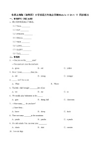 小学英语新版-牛津上海版三年级上册Module4 The world aroud usunit 12 The four seasons练习