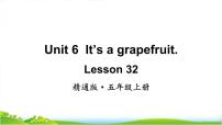 人教精通版五年级上册Lesson 32完整版教学课件ppt