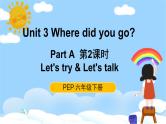 人教PEP六下英语Unit3 Part A Let's try & Let's talk 第2课时 课件+音视频