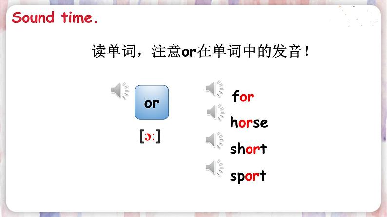 译林版英语六年级下册  Unit 2 Sound time&Song time  PPT课件+教案04