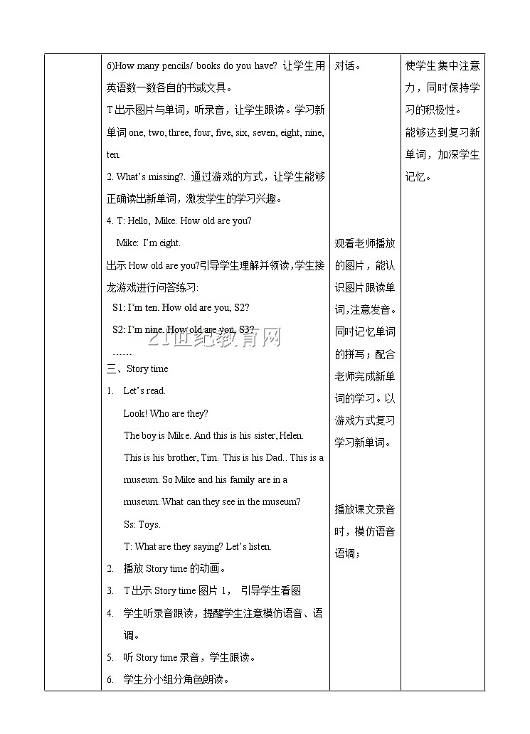 Unit 5 How old are youl  (1) 教案第2页