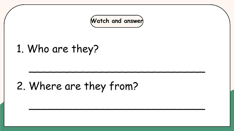 小学英语三下Unit 1 Welcome back to school! Part A 课件PPT+教案+同步练习08