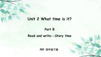 小学英语Unit 2 What time is it? Part B背景图ppt课件
