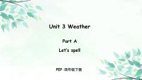 小学英语人教版 (PEP)四年级下册Unit 3 Weather Part A课前预习ppt课件