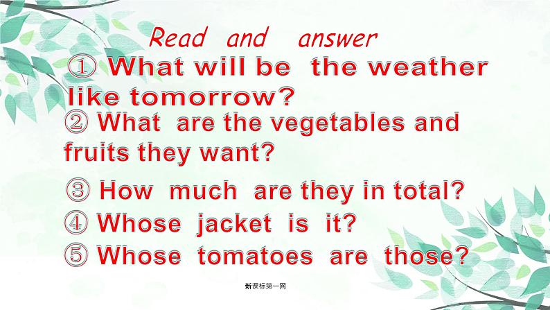 小学英语人教版 (PEP)四年级下册——Recycle 2【PPT+音视频素材】05