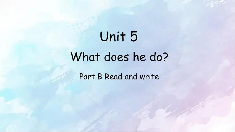 2022秋人教版六年级上册unit 5 Read and write课件第1页