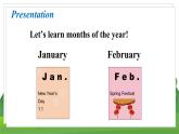 冀教版英語4下 Unit 2 Lesson 7 Months of the Year PPT課件+教案